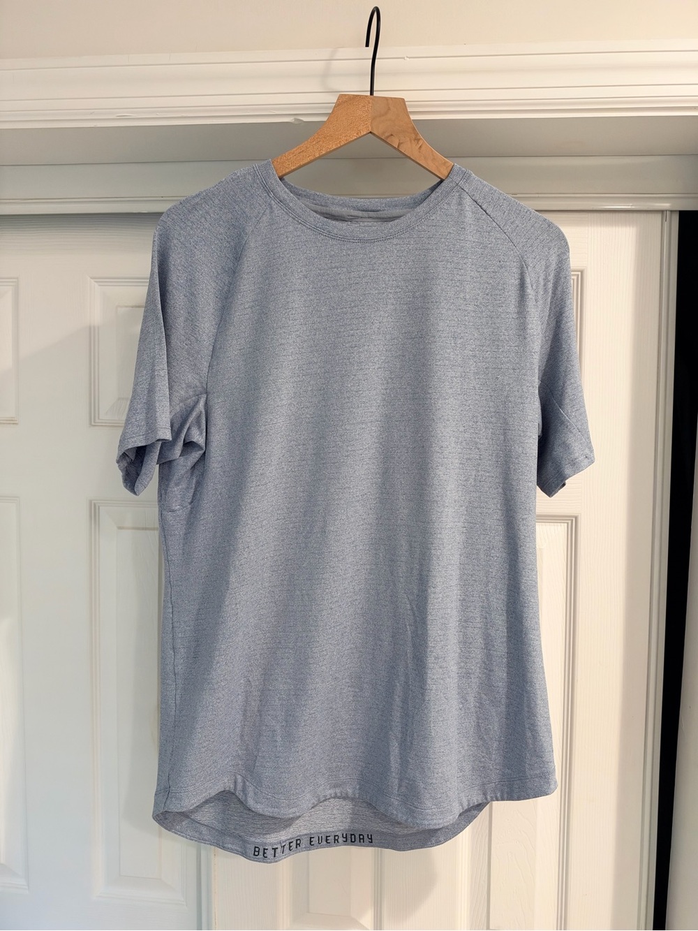 Lululemon Light Blue Men’s License to Train Short-Sleeve Shirt
